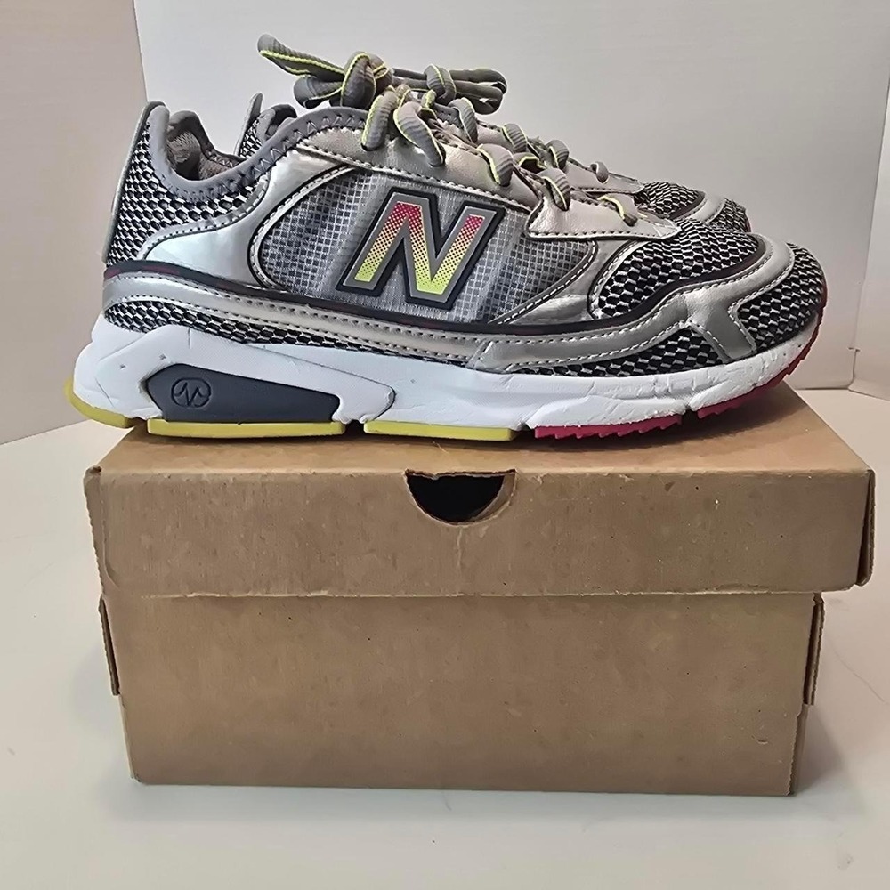 New Balance X Racer Trainers Gray Pink Women's Sneakers - 6 US